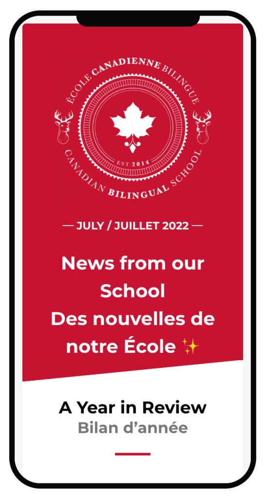 Canadian Bilingual School of Paris - Newsletter